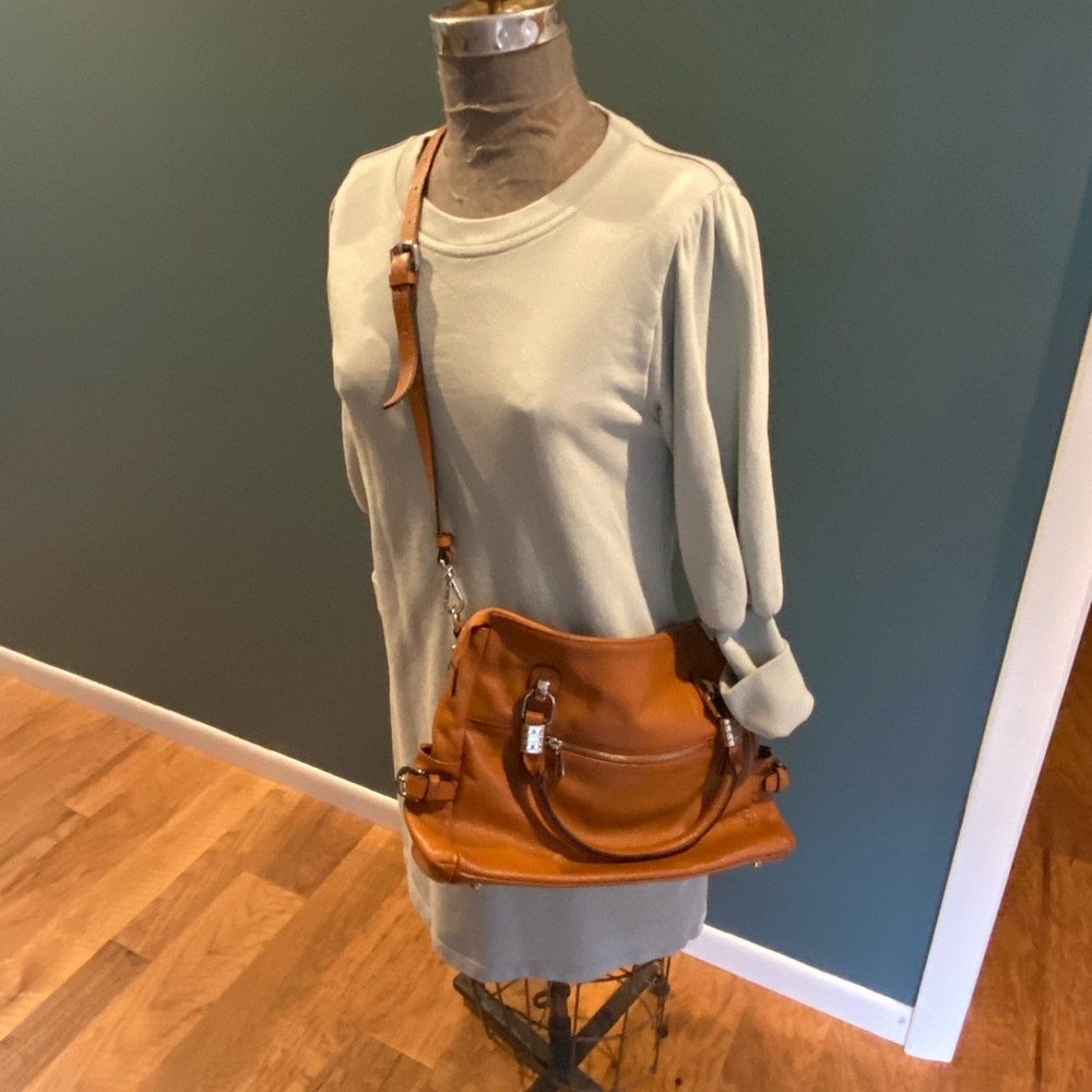 S-Zone Leather crossbody, shoulder, handbag in Excellent Preowned Condition